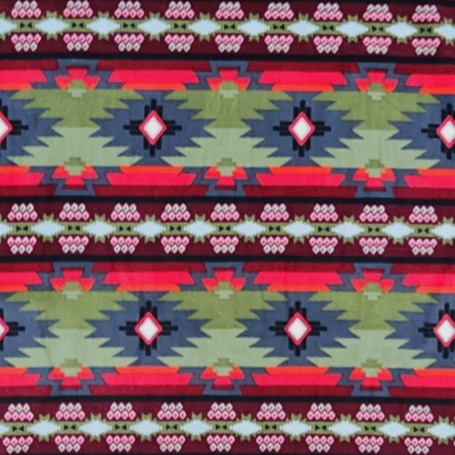 OLIVE Sun Valley Native American Fleece Fabric